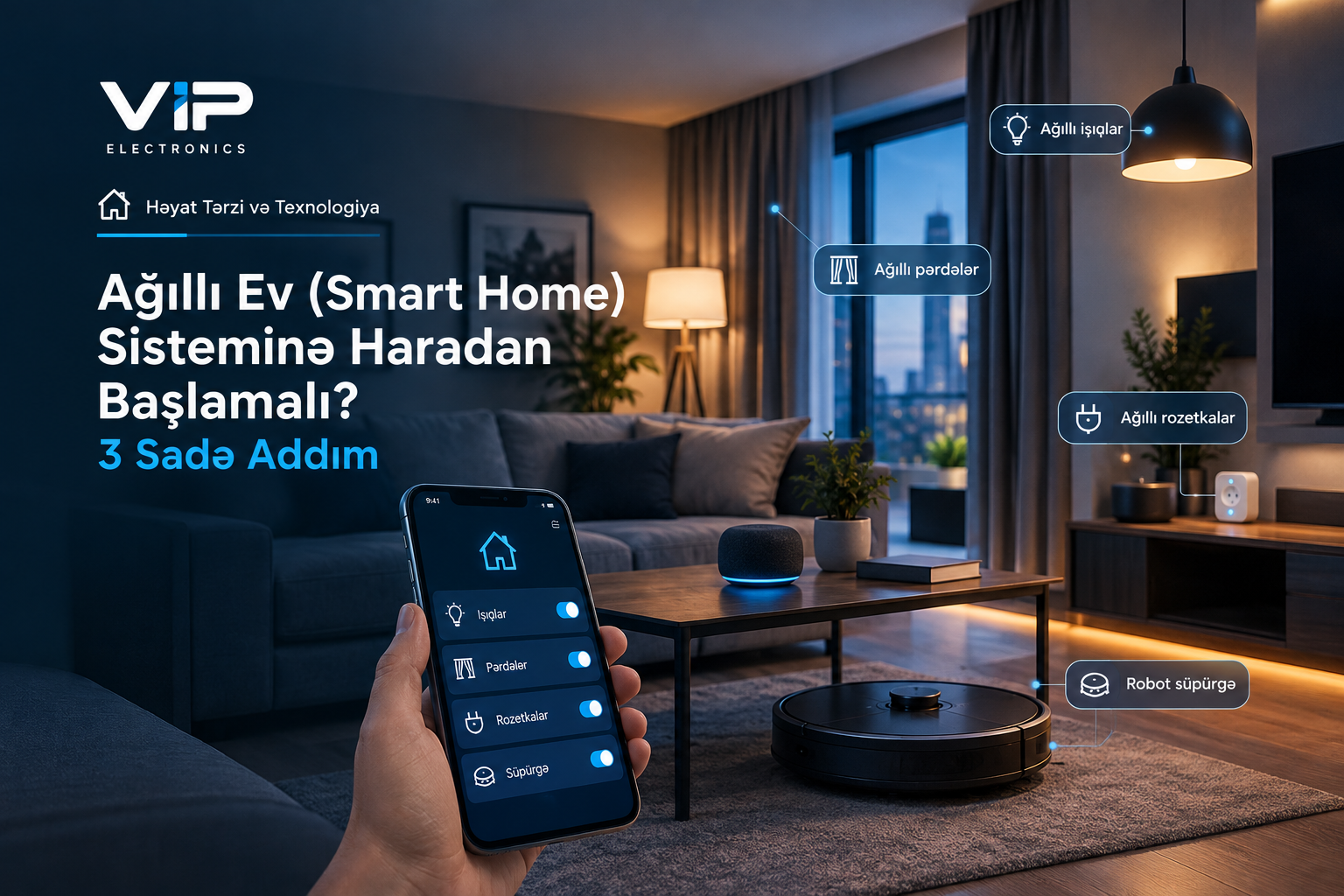 Ağıllı Ev (Smart Home) Sisteminə Haradan Başlamalı? 3 Sadə Addım